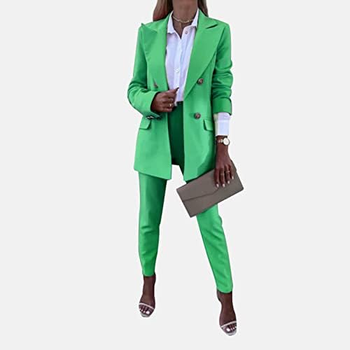 Iki Parçalı Ofis Takım Elbise Egzersiz Blazer Elbise 2023 moda Kıyafet Blazer Ceketler Kadınlar için İş Rahat Blazer