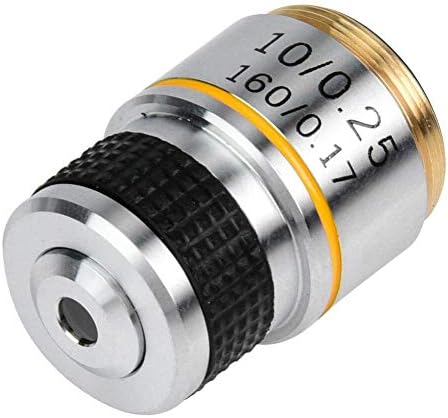 BINGFANG - W Büyüteçler 10X185 Objektifler Lens, 20mm RMS / 160 / 0 17 Renksiz Biyolojik Objektif Lens, Kuyumcu Büyüteç