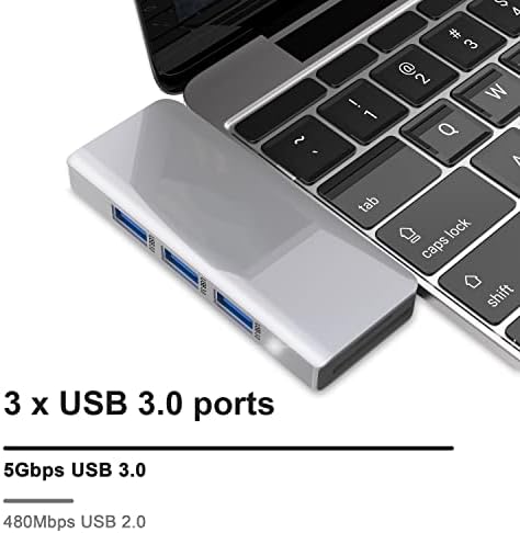 MacBook Adaptörü Multiport, 6 in 2 USB C Hub Multiport Adaptörü Dongle MacBook Aksesuarları 87W PD Şarjlı MacBook
