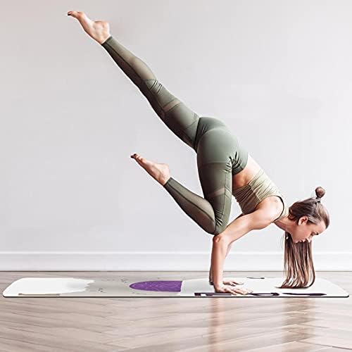 6mm Ekstra Kalın Yoga Mat, Alpaka Gözlük Baskı Çevre Dostu TPE egzersiz matları Pilates Mat Yoga, Egzersiz, Çekirdek
