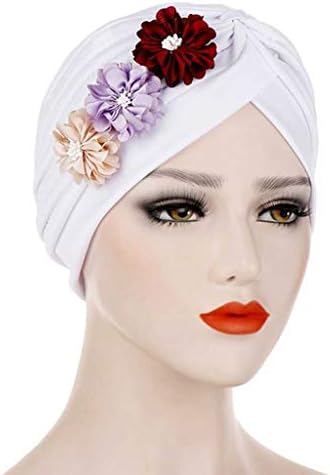 XDSDDS Moda Çiçek Türban Kırışık İç Başörtüsü Kapaklar Şapka Katı pamuklu etek aksesuarı Underscarf Kap Başörtüsü