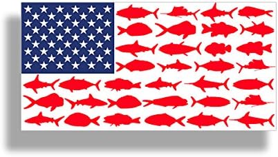 ABD Amerikan Balık Bayrağı Etiket Vatansever Balıkçılık Çıkartması Vinil Kalıp Kesim Araba Kamyon Tekne Tampon Pencere