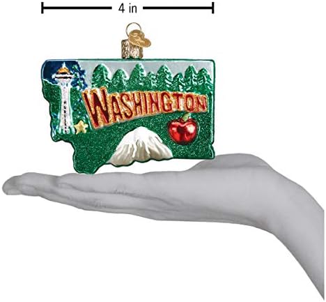 Eski Dünya Noel Cam Üflemeli Süsleme Washington Eyaleti (36199)