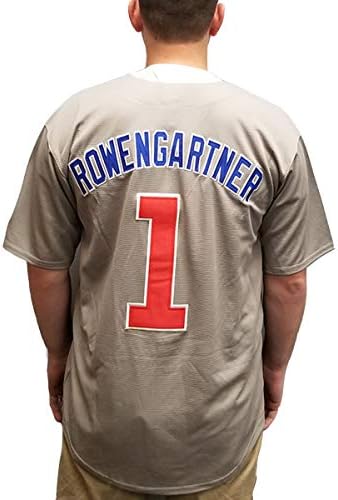 MyPartyShirt Henry Rowengartner 1 Lüks işlemeli Beyzbol Forması