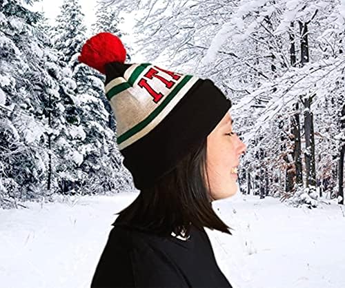 Ponponlu Italia Örgü Kayak Şapkası - İtalya Psiloveitaly'de İtalyan Pride Ürünleri Koleksiyonu-Renkli İtalyan Bere