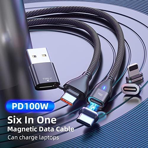 Erik Yıldızı ile Uyumlu BoxWave Kablosu (BoxWave Kablosu) - MagnetoSnap PD AllCharge Kablosu (100W), Mıknatıs PD