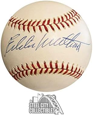 Eddie Matthews İmzalı Resmi Ulusal Beyzbol Ligi - PSA / DNA COA İmzalı Beyzbol Topları