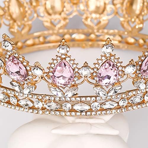 FORSEVEN Kraliçe yapay elmas taç Düğün Taçlar ve Çelenkler Kadınlar için Kostüm Partisi saç aksesuarları Prenses