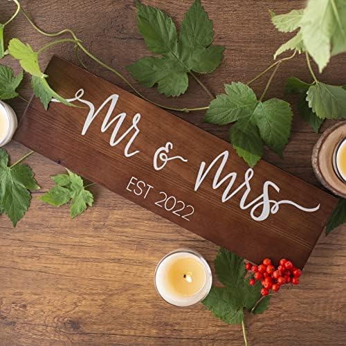 Craftwize Bay ve Bayan İşareti-Kahverengi (Düğün Hediye Kutusu Dahil), 2022 Büyük ~ Benzersiz Düğün İşareti, Yeni