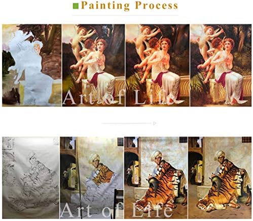 $80 - $ 1500 Sanat Akademilerinin Öğretmenleri tarafından El Boyaması - dekoratif tablolar Bir Mahkeme Alhambra Zamanında
