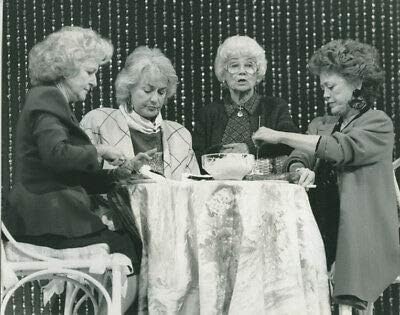 Altın Kızlar 1988 Royal Variety Performans Fotoğrafı Beyaz Arthur Getty McLanah
