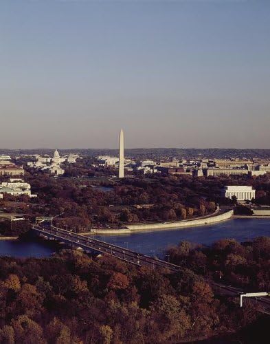 Fotoğraf: Havadan Görünüm, Washington Anıtı, Washington, DC, Columbia Bölgesi, Amerika