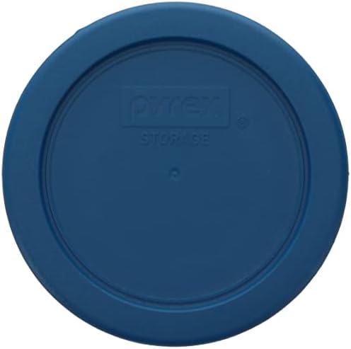 Pyrex 7202-PC Dairesel 1-Cup Mavi Ladin Plastik Yedek Saklama Kapağı, ABD'de üretilmiştir-2'li Paket