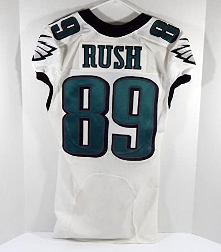 2015 Philadelphia Eagles Xavier Rush 89 Oyun Kullanılmış Beyaz Forma 38 DP28627-İmzasız NFL Oyun Kullanılmış Formalar