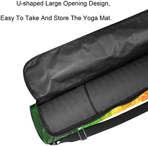 Soyut Gökkuşağı Suluboya Yoga Mat Taşıma Çantası Omuz Askısı ile Yoga Mat Çantası spor çanta Plaj Çantası