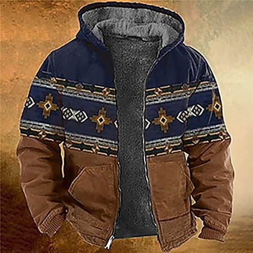Ceketler Erkekler için Rahat Baskı Uzun Kollu Fermuar Kazak Kalın Pamuklu Takım Elbise kışlık ceketler