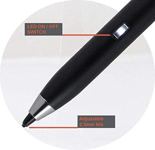 Broonel Siyah İnce Nokta Dijital Aktif Stylus kalem-Dell Precision 5550 15.6 Mobil iş istasyonu ile uyumlu