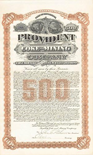 Provident Kok ve Madencilik A. Ş. - 500 Dolarlık Tahvil