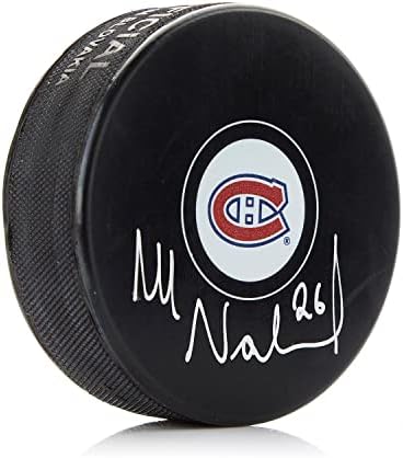 Mats Naslund İmzalı Montreal Canadiens Hokey Diski-İmzalı NHL Diskleri