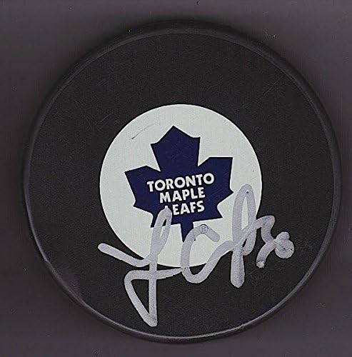 JONAS GUSTAVSSON İmzalı TORONTO MAPLE LEAFS Disk İMZASI 2-İmzalı NHL Diskleri