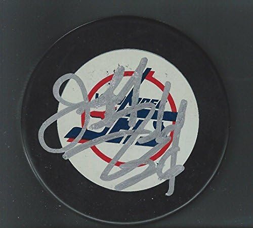 Jeff Finley, Winnipeg Jets Diskini İmzaladı - İmzalı NHL Diskleri