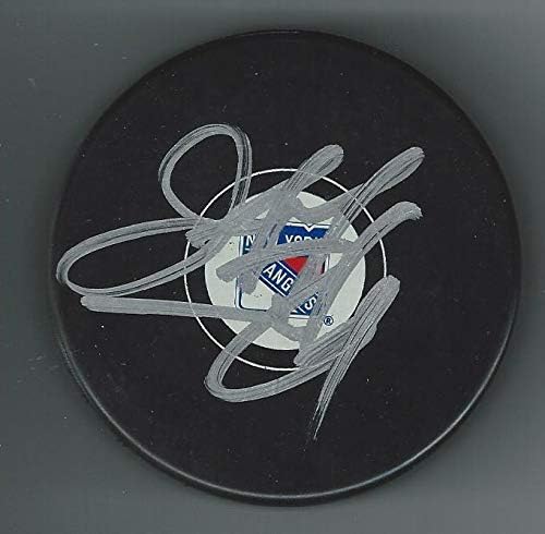 Jeff Finley İmzalı New York Rangers Diski-İmzalı NHL Diskleri