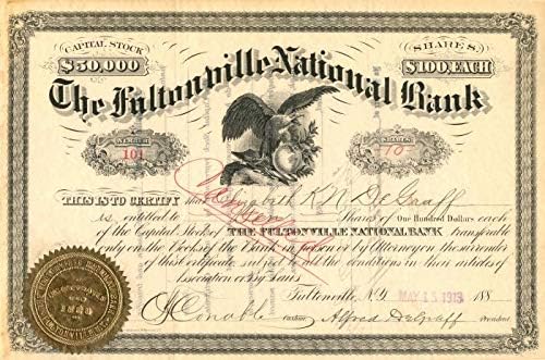 Fultonville Ulusal Bankası-Hisse Senedi Sertifikası