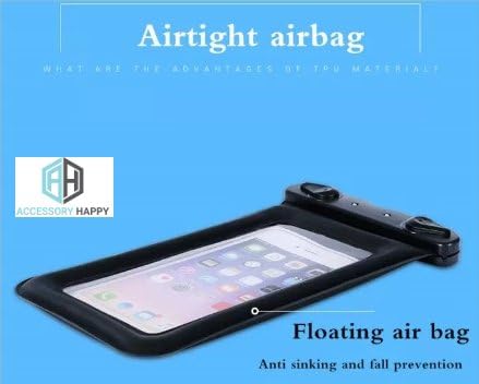 AccessoryHappy yüzer Su geçirmez cep telefonu Boyun Askısı Kordon kılıfı, botla/kayak/yüzme için mükemmel ve iPhone