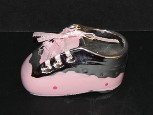 Bu Bir Kız Pembe Bebek Ayakkabısı-Hatıra - Parti Hediyesi-Kreş Dekoru (6'lı paket)