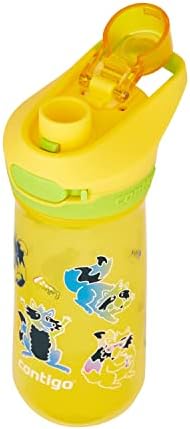 Contigo Jessie Çocuk Su Şişesi Sızdırmaz Kapaklı, 14oz Bulaşık Makinesinde Yıkanabilir Çocuk Su Şişesi, Çoğu Bardak