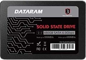Dataram 480GB 2.5 SSD Sürücü Katı Hal Sürücü ile Uyumlu ASROCK FATAL1TY X399 Profesyonel Oyun