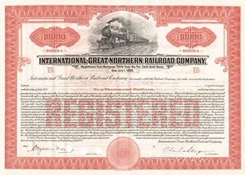 Uluslararası-Büyük Kuzey Demiryolu-Bond