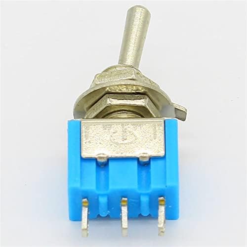 ZTHOME 5 adet Mini MTS-102 3-Pin SPDT ON-ON 6A 125VAC Minyatür Geçiş Anahtarları